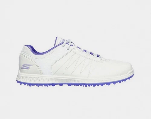 Skechers Women's Go Golf Pivot White/Purple Golf Spikeless  (123009-WPR)