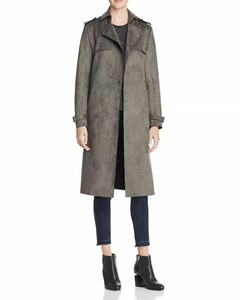 faux suede duster coat