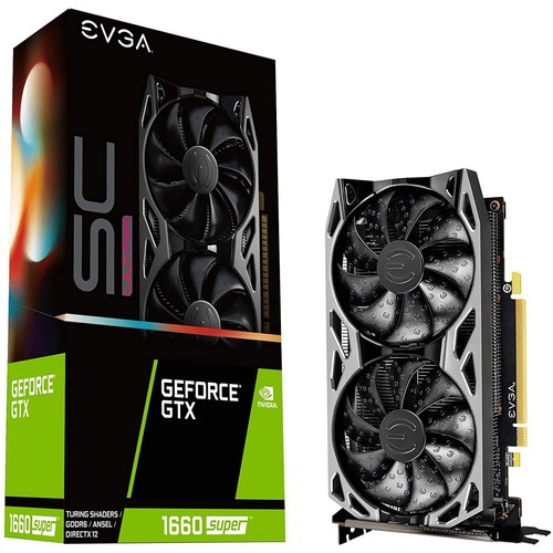 EVGA 06G-P4-1068-KR GTX 1660 Super Sc Ultra Gaming 6GB GDDR6 Dual Fan GPU