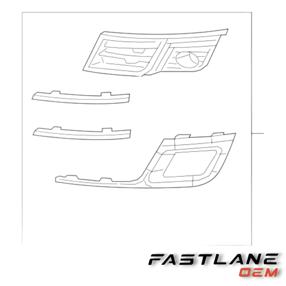 2013-2017 雪佛兰拖车前雾灯挡板保护套 右握 全新 原始设备制造商 20988620 — 第 4/4 张图片
