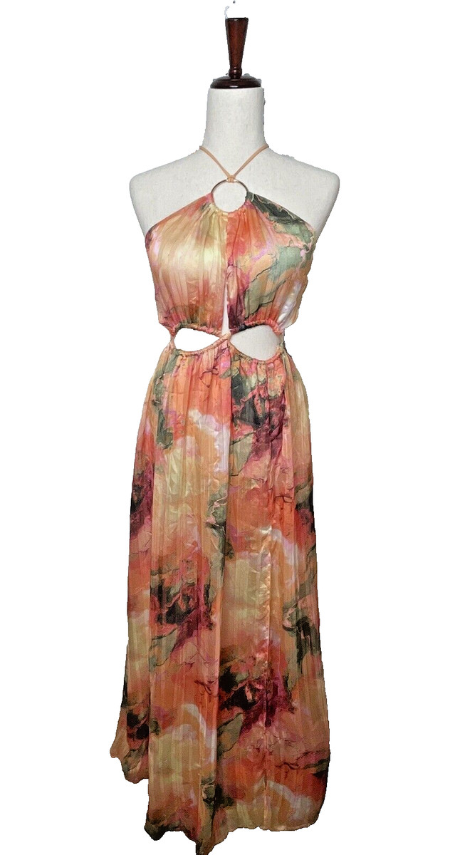 BLITHE LA Dresses M One-piece Pull-on Briefs under Skirt O-ring Halter Neckline