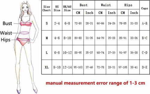Bikini Set Swimsuit XS Small Medium Size 2-10 Triangle Thong 2-Piece Cheeky New - Picture 40 of 45