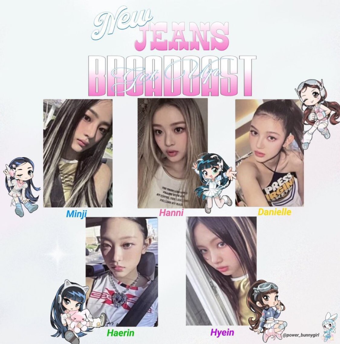 NewJeans Get Up Music Bank Official Broadcast Photocard OT5