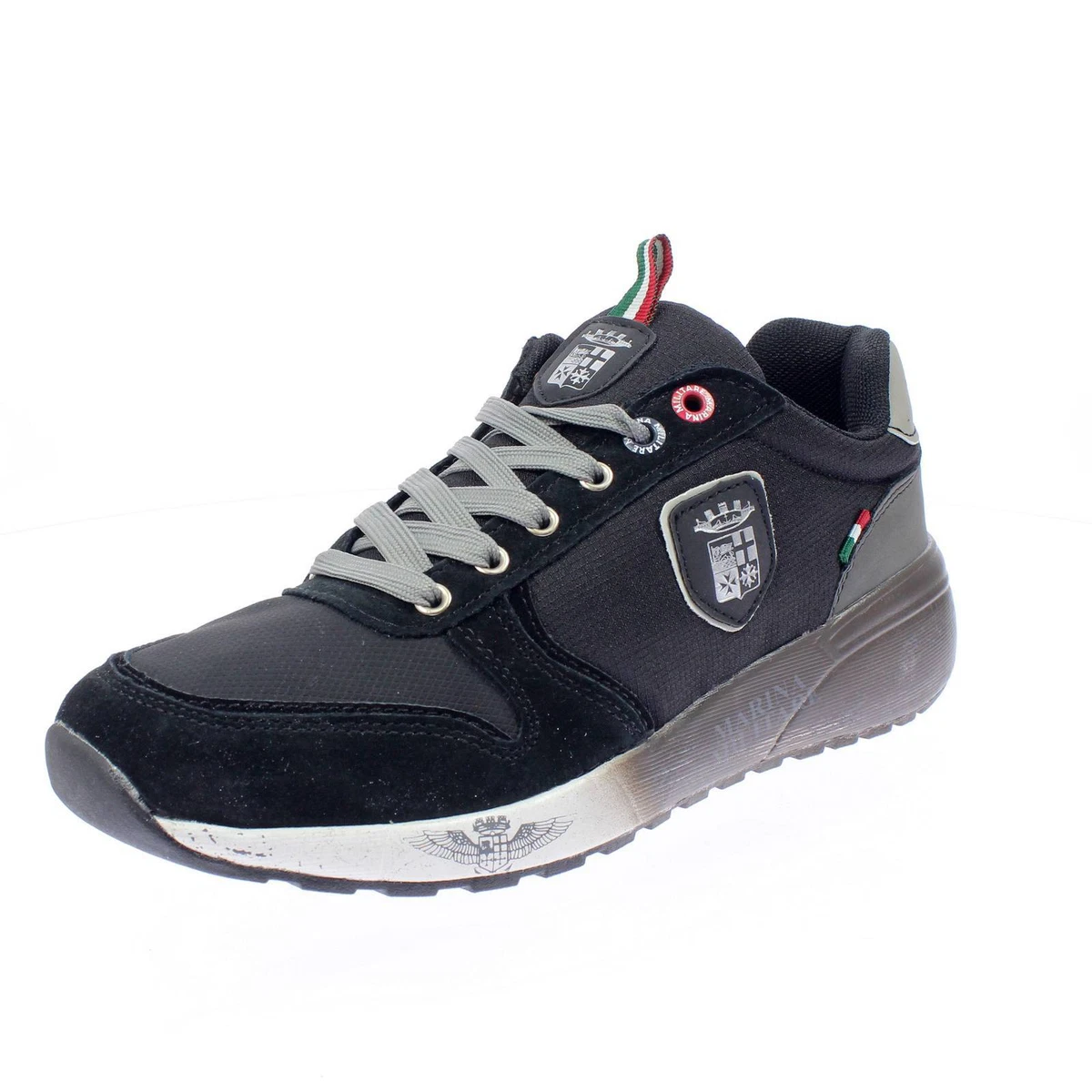 Marina Militare Sneakers Con Suola Rialzata E Memory Foam Nero