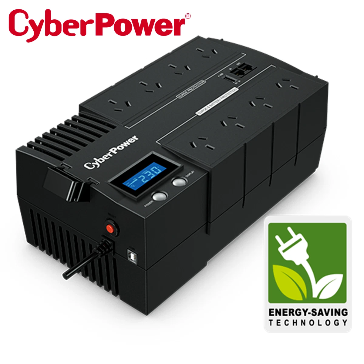 CyberPower 1200VA UPS BRICs LCD Power Supply Surge Protector 8 Way Power Board