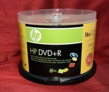 HP Hewlett Packard Discs DVD+R 16X 4.7GB 120 Mins Video 49 Pack New