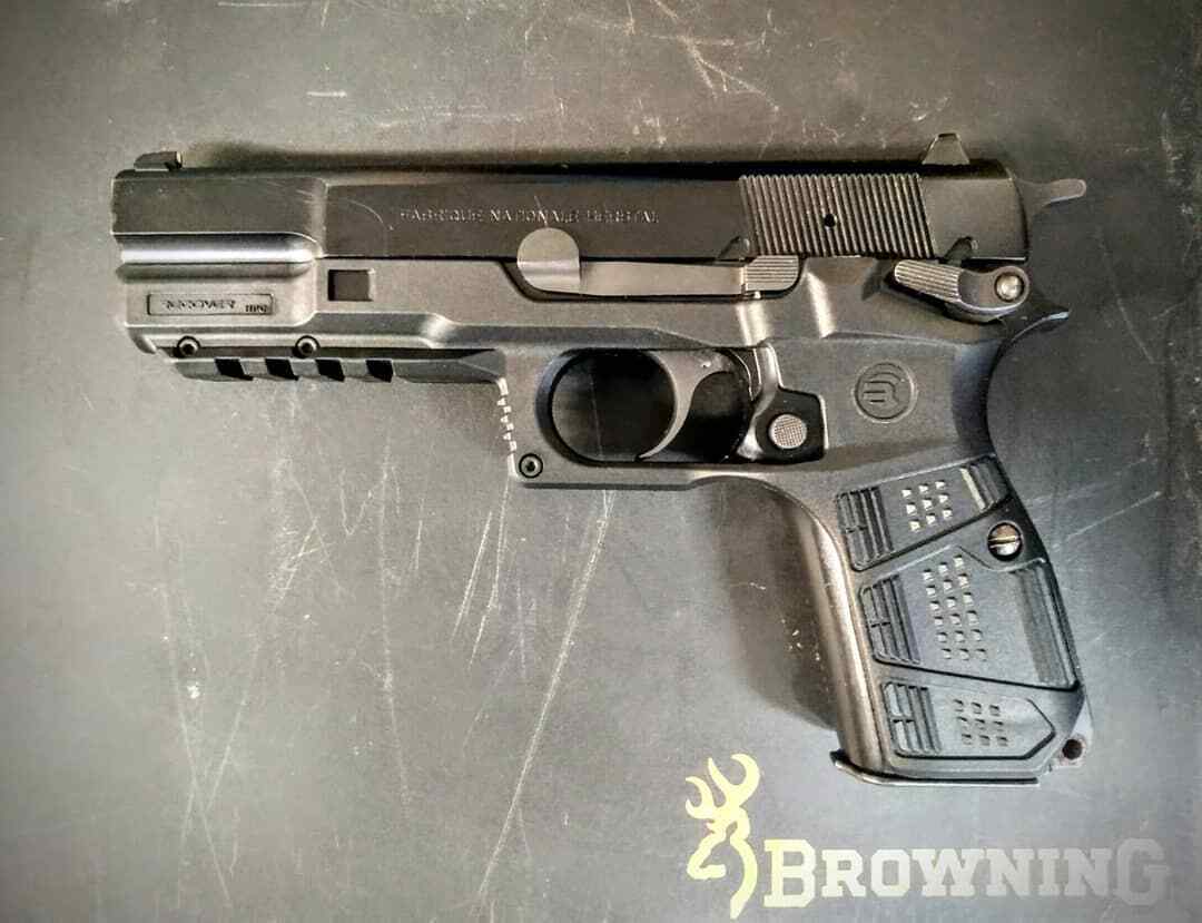 Grip and Rail System for the Browning and FN Hi Power HPC - Black