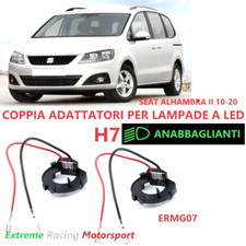 SEAT ALHAMBRA II 10-20 COPPIA ADATTATORI LAMPADE ANABBAGLIANTI A LED H7 ERMG07