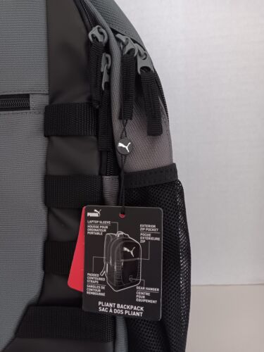 Mochila Puma Negra/Gris 19" Unisex Nueva con Etiquetas 15" Funda para Laptop - Imagen 2 de 5