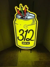 Goose island beer Motion Moving Flashing Lightning Bolt Led sign Chicago 312 New