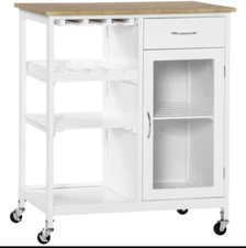 Homcom Utility Kitchen  Cart