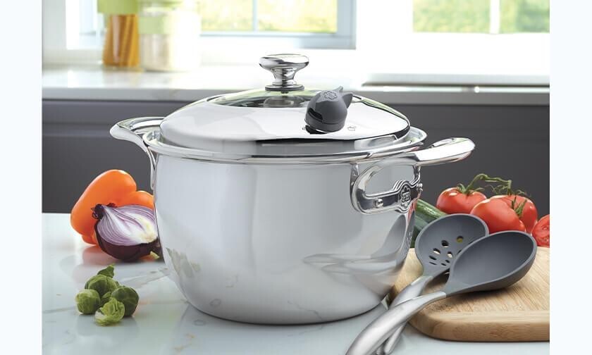 Princess House Vida Sana 5-Ply Stainless Steel Cookware 7Qt Dutch