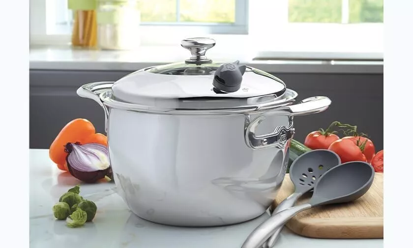Princess House Vida Sana 5 Ply Stainless Steel Cookware 7Qt Dutch Oven 5556