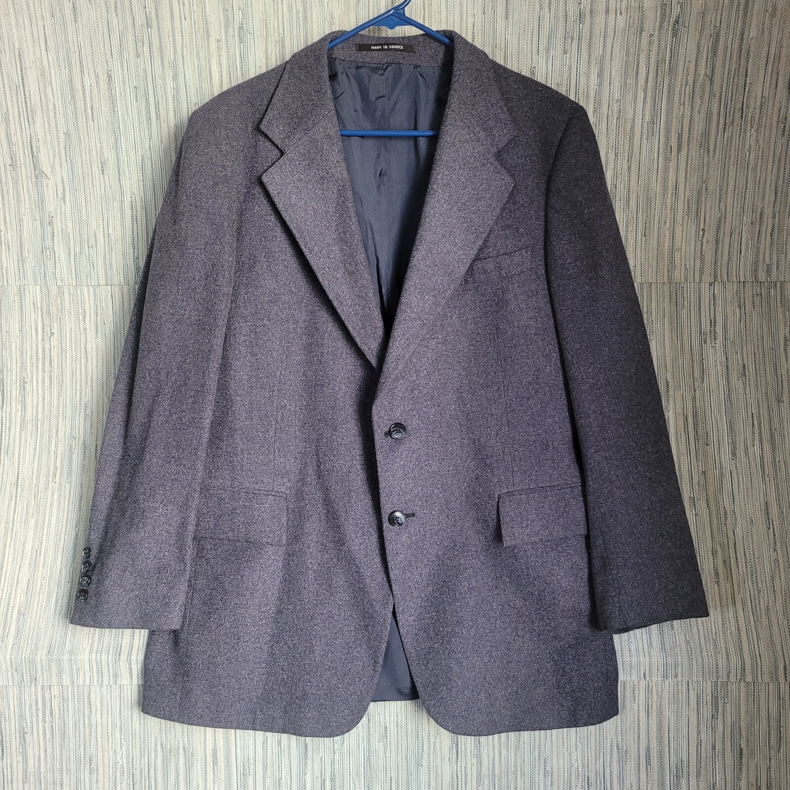 Giacca blazer cappotto sportivo due bottoni vintage anni 70 Yves Saint Laurent uomo Francia taglia 44