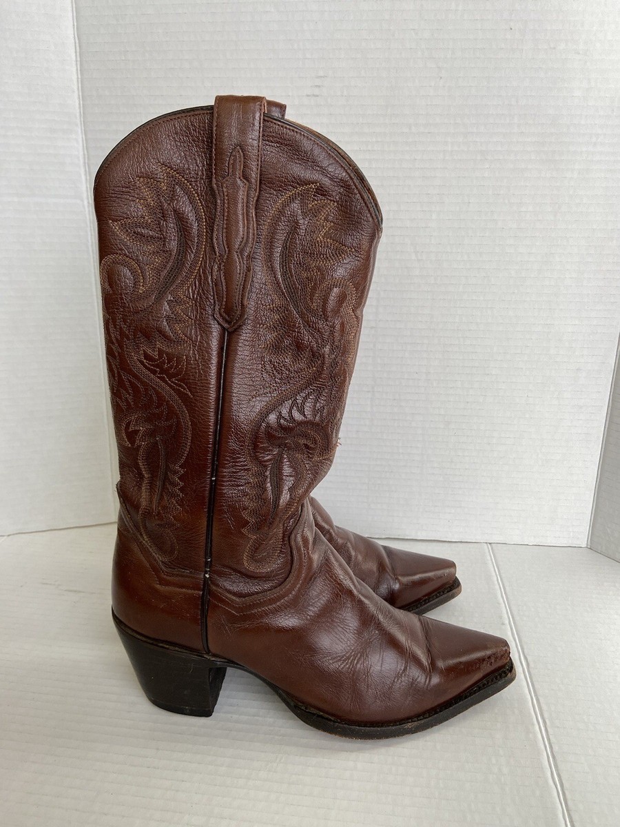 DAN POST ウエスタン ブーツ ヴィンテージ　1980’s 30cm 80年代 80s ダンポスト ブラック 黒 レザー │ヴィテージ古着屋Feeet