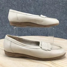 Easy Spirit Shoes Womens 7 Loafers Beige Kiltie Slip On Casual Comfort Low Top
