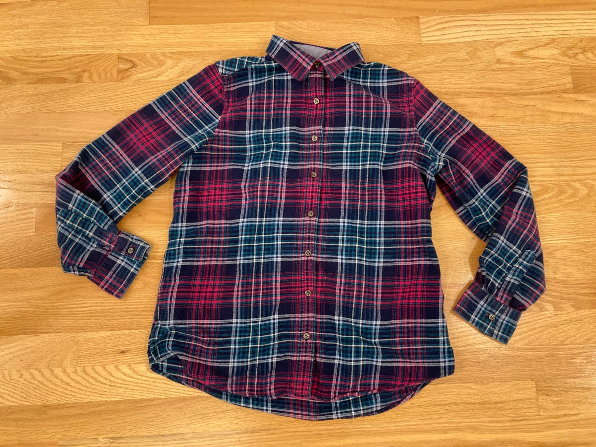 lands end womens flannel shirts