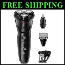 3-in-1 Cordless Electric Razor for Men