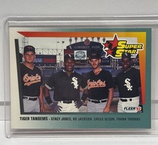 1992 Fleer - Super Star Specials Frank Thomas, Bo Jackson, Gregg Olson #701 (RC)