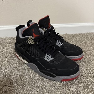 (訳あり) Nike Air Jordan 4 Retro \"Bred\" Air Jordan 4 Retro 'Reimagined Bred' PS BQ7669-006 Black/Red/Grey