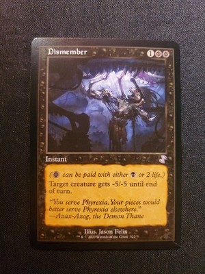 Mtg - Dismember - Time Spiral: Remastered (TSR) -Uncommon - #322 - NM
