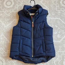 H M Kids Navy Blue Puffer Vest Sleeveless Jacket Size 6-8 Years