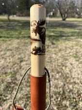 Moose Lake Mountains Natural Earth Tones Poplar Wood Walking Stick Hiking Staff