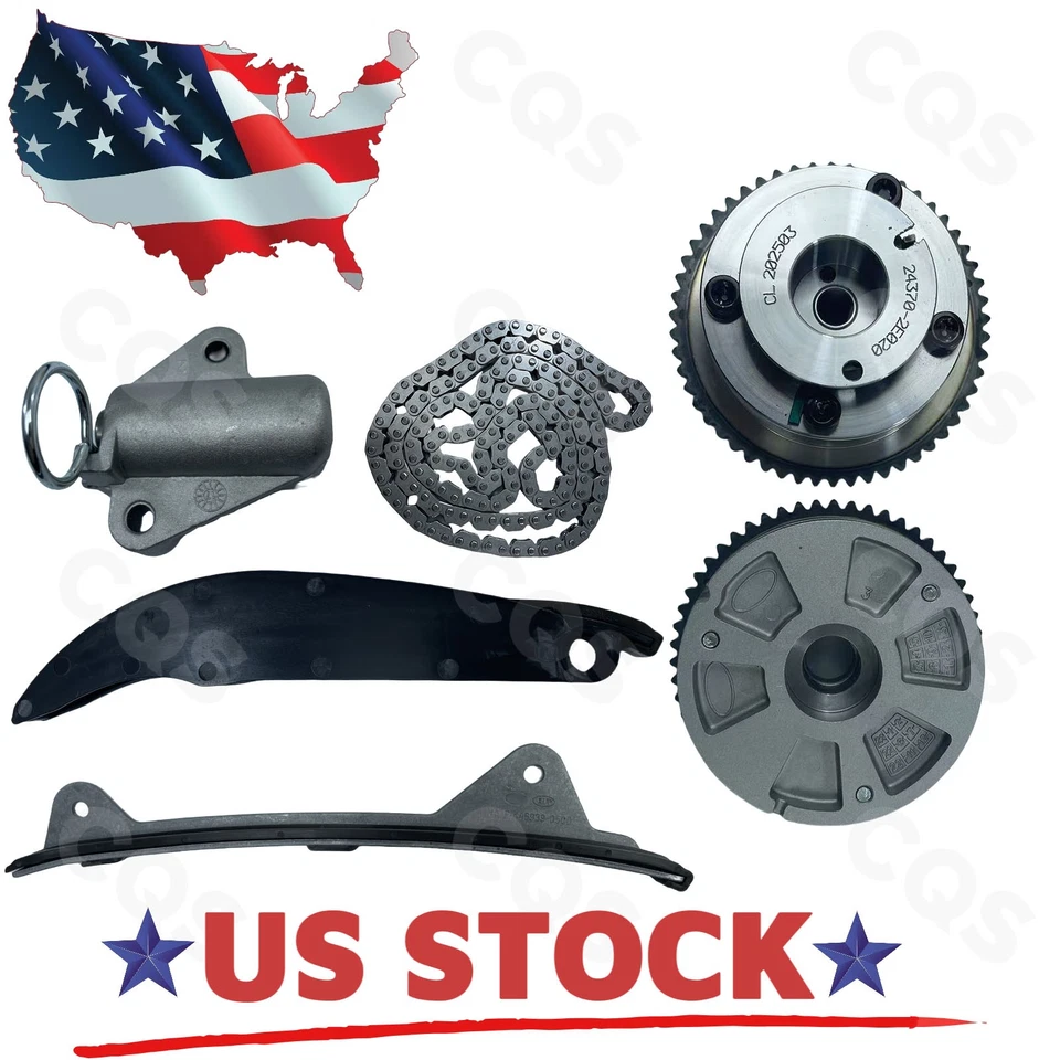 NEW Timing Chain Kit & VVT Gear Set For 2017-2022 Hyundai Elantra Kona 2.0L Foto 2 de 4