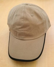  WHOLESALE LOT  139 QUALITY BLANK SOLID BASEBALL CAPS HATS TAN with BLK TRIM