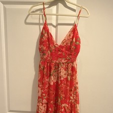 Women's Floral Sleeveless Maxi Dress