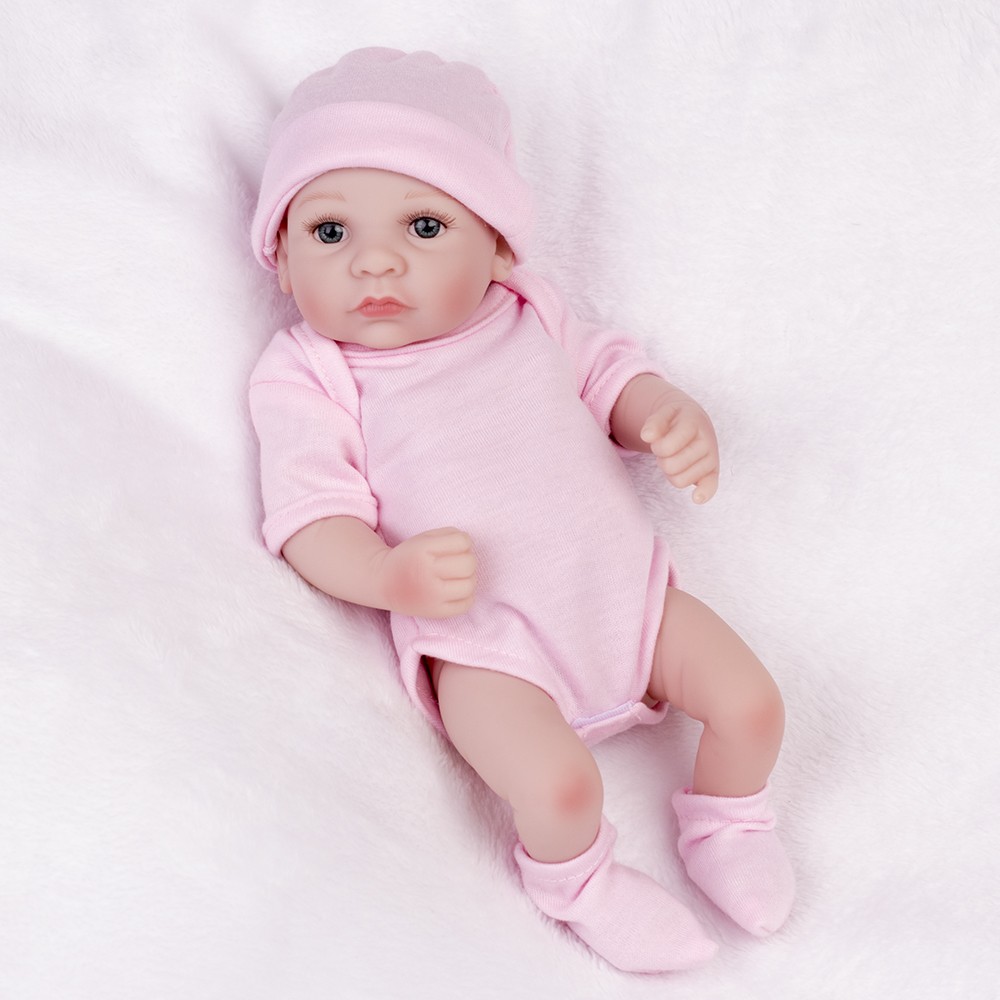 Full Body Vinyl Silicone Soft Realistic Newborn Girl Doll