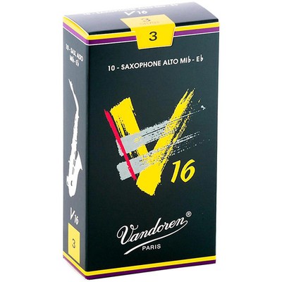 Vandoren Alto Sax V16 Reeds Strength 3 Box of 10