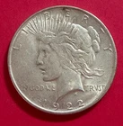 1922 D ~ United States PEACE DOLLAR ~ $1 Coin U.S. Currency ~ 90% Silver ~ NICE