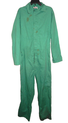 Westex Proban FR-7A Flame Resistant Work Coveralls Men's Medium Green USA Made