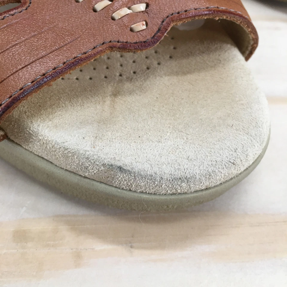 Sas Tripad Comfort Sandals Womens 5 Wide Huarache Ankle Strap Brown Casual Wedge - Image 4 of 4