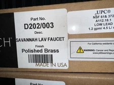 Phylrich D202 Revere & Savannah Double Curved Lever Handle Widespread Faucet