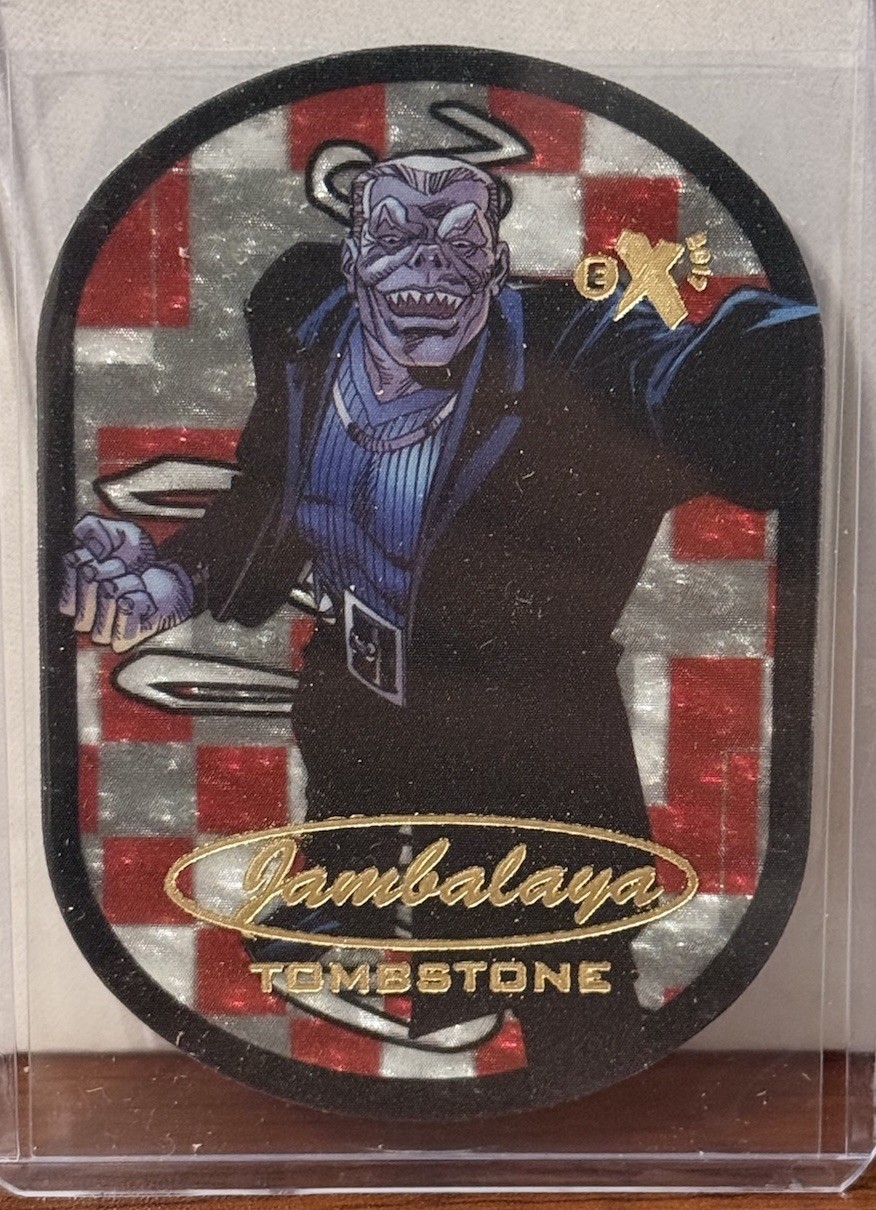 2017 Fleer Ultra Marvel Spider-Man E-X Jambalaya #5 Tombstone SP