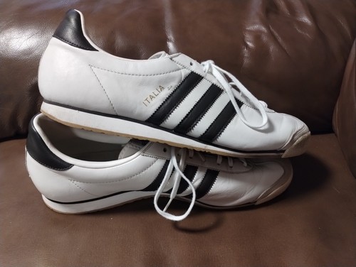 Adidas Italia drei Streifen weiß Turnschuhe 2006 Herren Größe 12 Sammlerstück - Bild 3 von 14