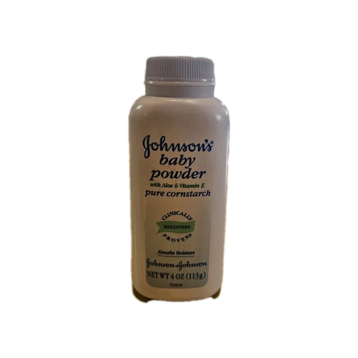 Vintage 4 Oz Johnson's Baby Powder Contajner Nearly Full Movie Prop