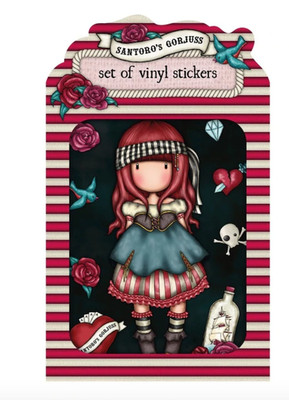 Vinyl Sticker Pack MARY ROSE Gorjuss ROT Santoro 1062GJ02 AUFKLEBER SET