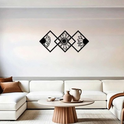 Metal Wall Art Rustic Style Exquisite Home Decoration Living Room