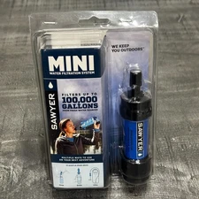 Sawyer MINI Water Filtration System Filters Up To 100,000 Gallons SP128 Sealed