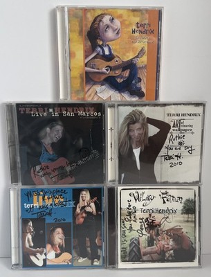 Terri Hendrix   SIGNED 5 CD Lot   Wilory Farm (5CD, 1998 2005, Wilory) Folk   VG