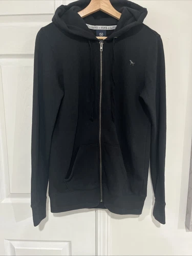 UNDERCOVER Felpa con cappuccio Victoria's Secret rosa vivo per sempre teschio cristallo rara nera