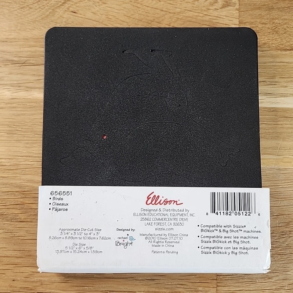 Sizzix BIGZ Vögel 656551 Rachael hell Stanzschablone Scrapbooking Handwerk OPEN BOX - Bild 2 von 4