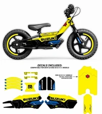 D'Cor Visuals Suzuki Graphics Kit for STACYC Stability Cycle (10-80-207)