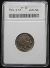 1924 S 5 CENT - VF 25 Buffalo Nickel - ANACS