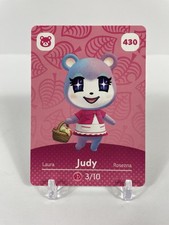 JUDY  430 Animal Crossing Amiibo Card SERIES 5 MINT NEVER SCANNED 