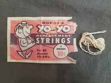 Vintage Genuine Duncan Yo-Yo Replacement String Packaging Wax Paper Bag w/ 1 NOS