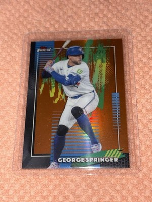2026 Topps Finest George Springer Orange X-Fractor 22/25 #97